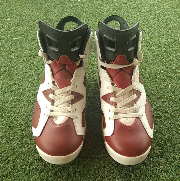Air Jordan 6 Retro 'Maroon' (2015)Size 11 "Custom Carmine" OG Vintage look - Picture 7 of 9